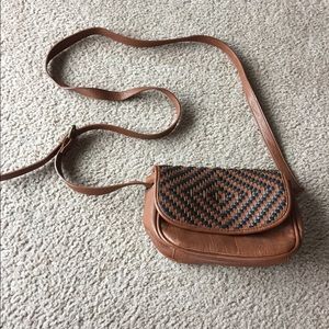 American eagle faux leather crossbody bag